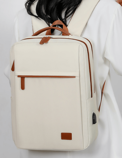 Multifunctional travel backpack with laptop compartment and USB port