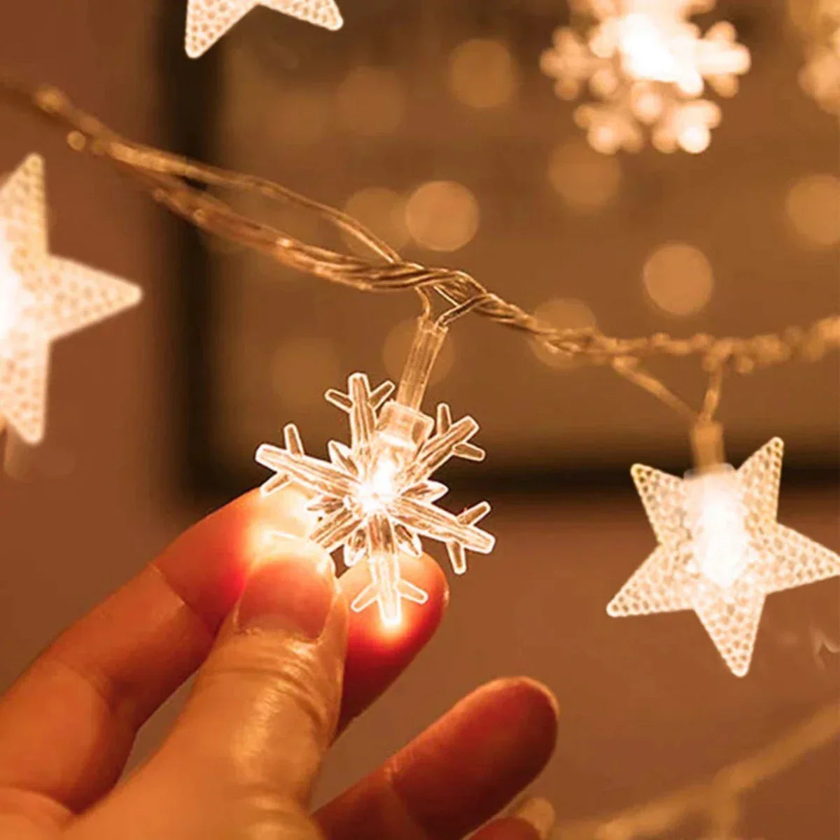 TwinkleStar – Warm LED Star Lighting for Christmas Decoration