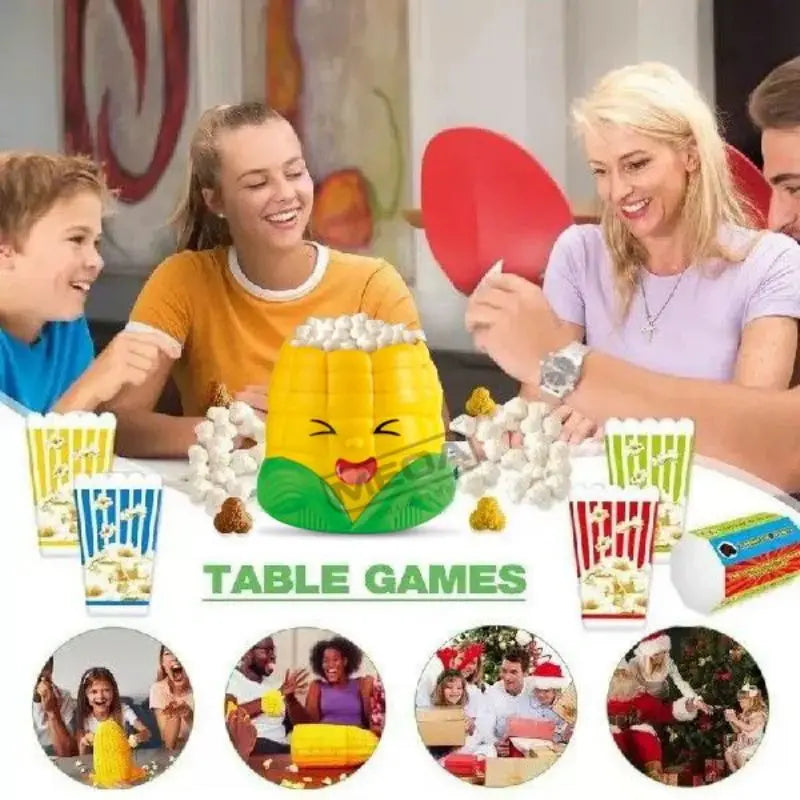 Popcorn Fun for the Family – Popping Family Game with Corn Box