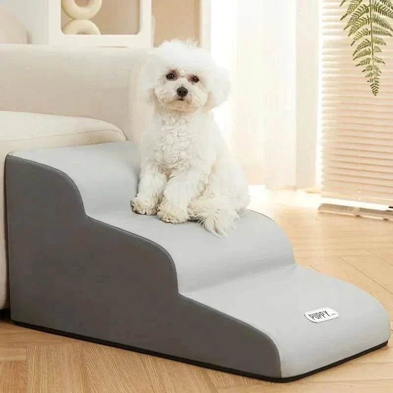 Stylish pet stairs for safe ascent