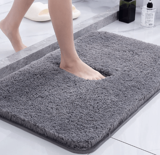 Super-thick luxury bath mat with ultra-soft surface & non-slip underside