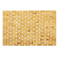 Bamboo Bath Mat Non-Slip Water Repellent Runner Rug For Bathroom Natural Wood Bathroom Shower Rug Non-Slip Fabric