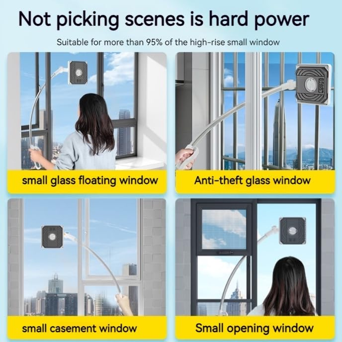 Double-Sided Long-Handle Window Cleaning Brush