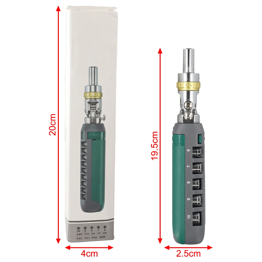 Modular Head Ratchet Screwdriver Tool Set
