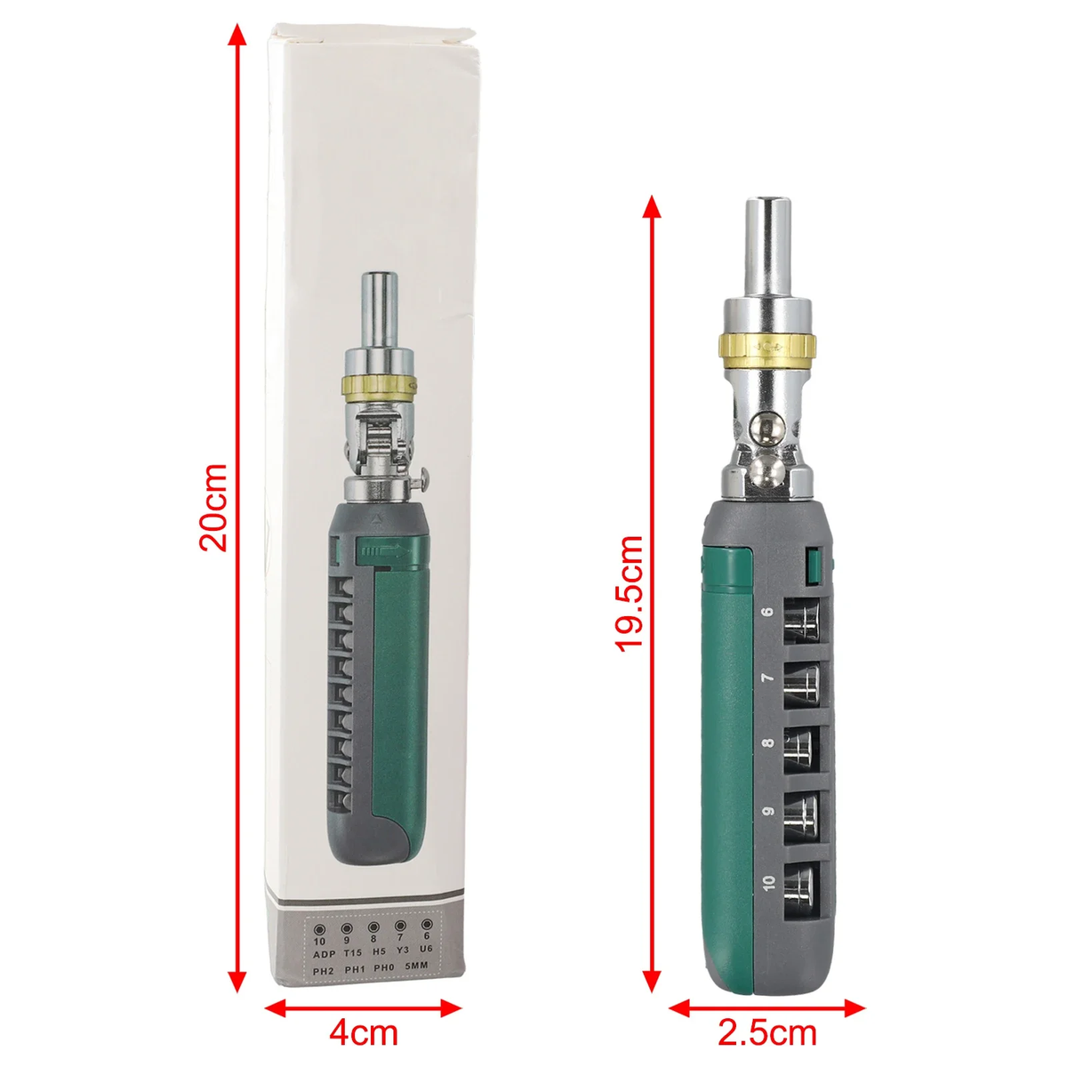 Modular Head Ratchet Screwdriver Tool Set