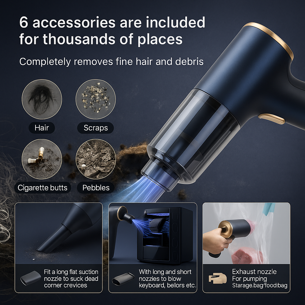 Hyper Clean Wireless Portable Vacuum Cleaner