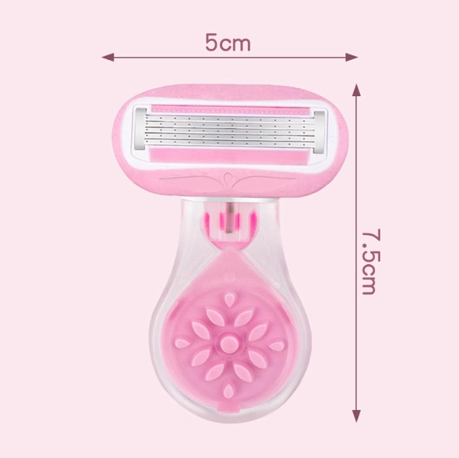 Compact Pink Lady Protective Razor Set