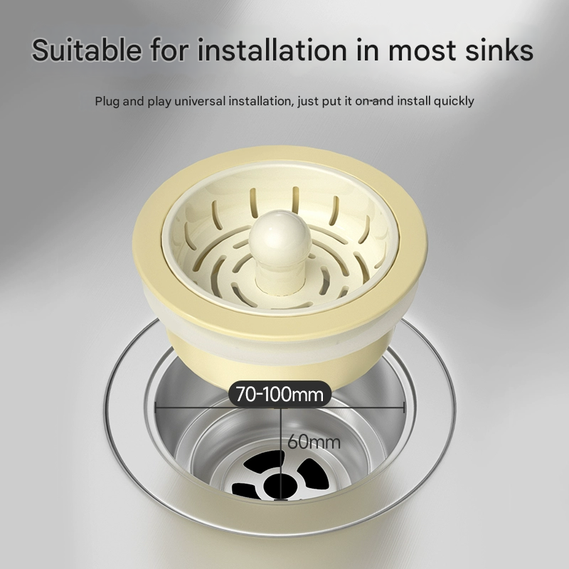 Anti-Clogging Removable Universal Sink Filter Drainer