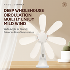 Portable Clip-On Desk & Bedside Fan