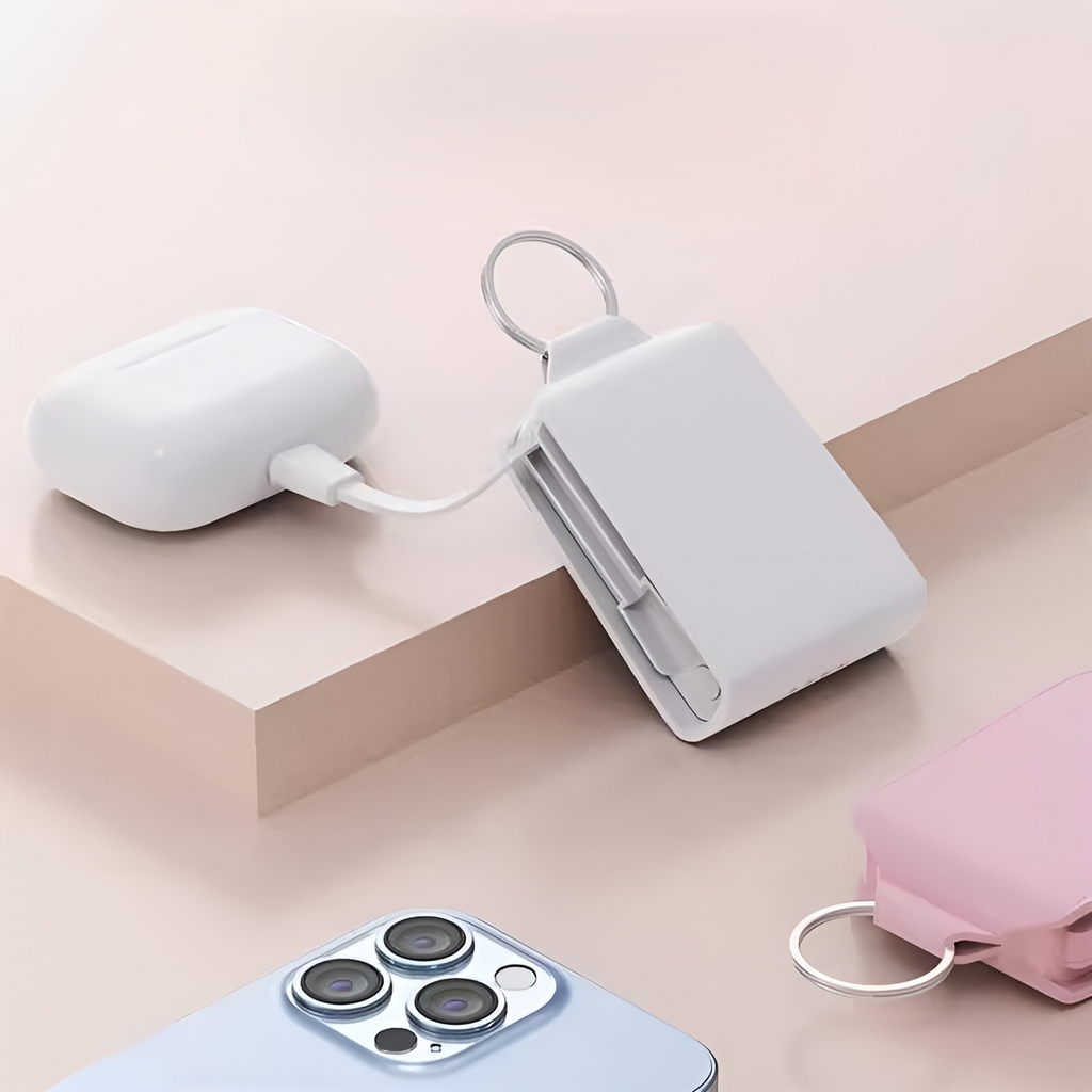 Mini Emergency Portable Power Bank Keychain