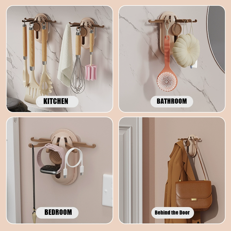 Multi Organizer Foldable Wall-Mounted Hook