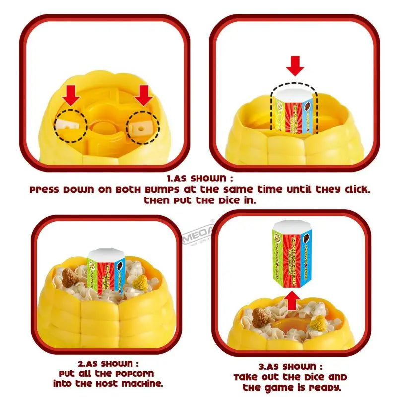 Popcorn Fun for the Family – Popping Family Game with Corn Box