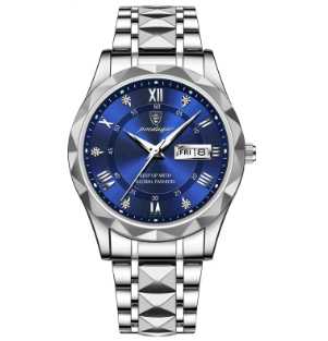 Luxurious Waterproof Men's Watch – Stylish Stainless Steel Timepiece with Accurate Quartz Movement