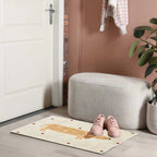 Soft rug with dachshund pattern – Cozy children's rug for the bedroom