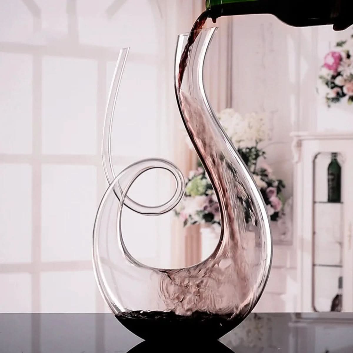 Elegant Swirling Wine Decanter for Aeration and Serving