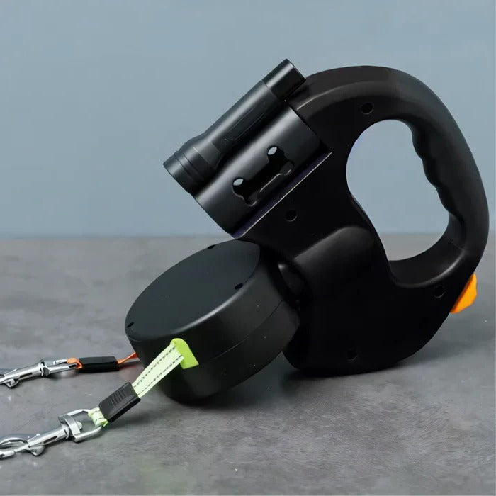 TangleFree Dual Dog Leash with LED Light & 360° Swivel