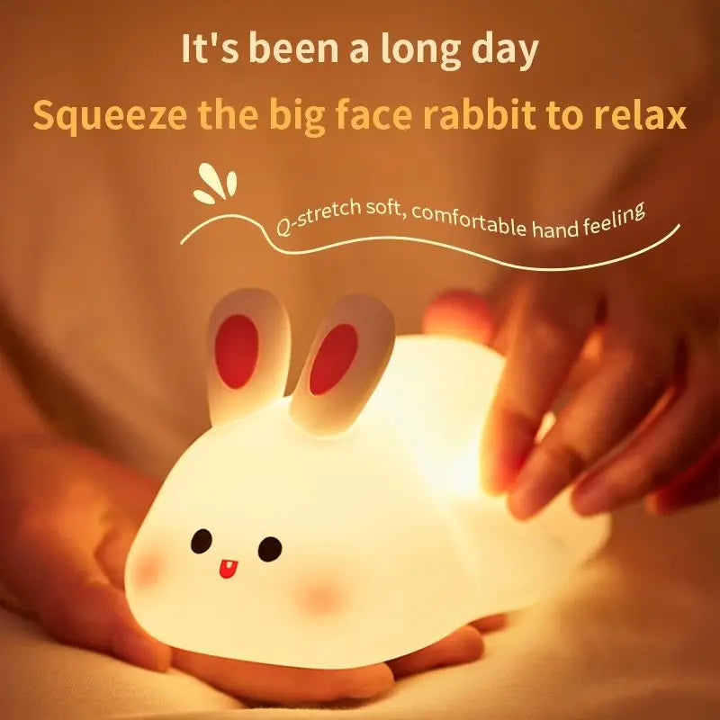 Plush Night Light for Children | Soft LED Light with Timer and Animal Design