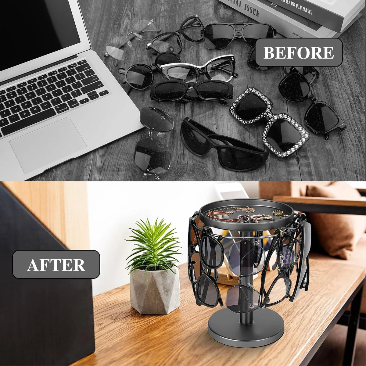 Spin & Store Sunglasses Holder