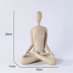 ZenJoy Woman in Yoga Statue – Modern Indoor Decoration Made of Resin