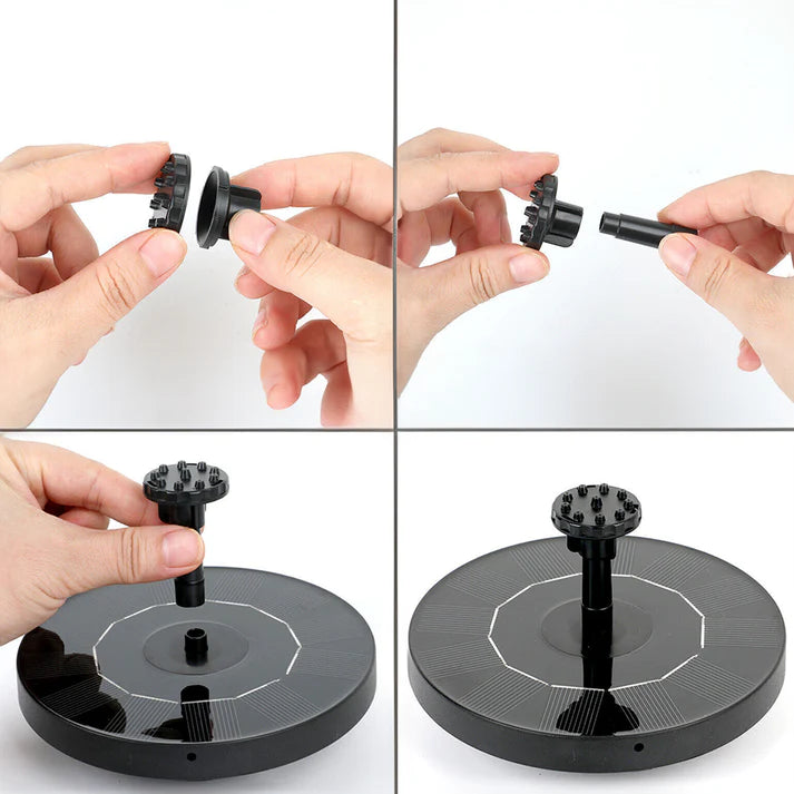TranquilFlow – Calming Garden Fountain with Sunlight