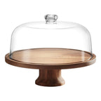 Cake Stand Cake Plate Serving Platter, Acacia Wood