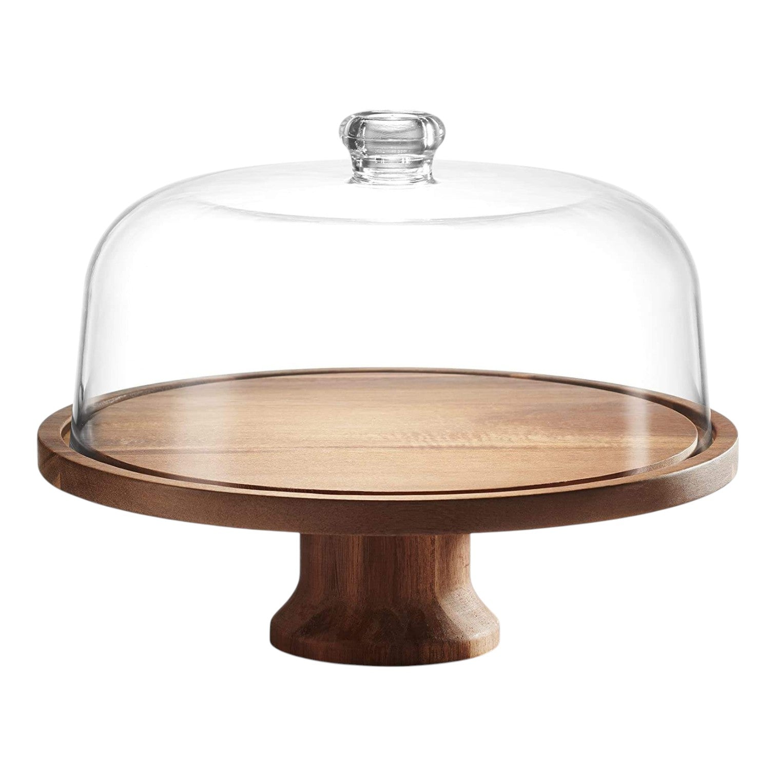 Cake Stand Cake Plate Serving Platter, Acacia Wood