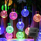 Solar Powered Waterproof Crystal Globe Lights