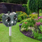 Solar Ultrasonic Animal Repeller For Gardens