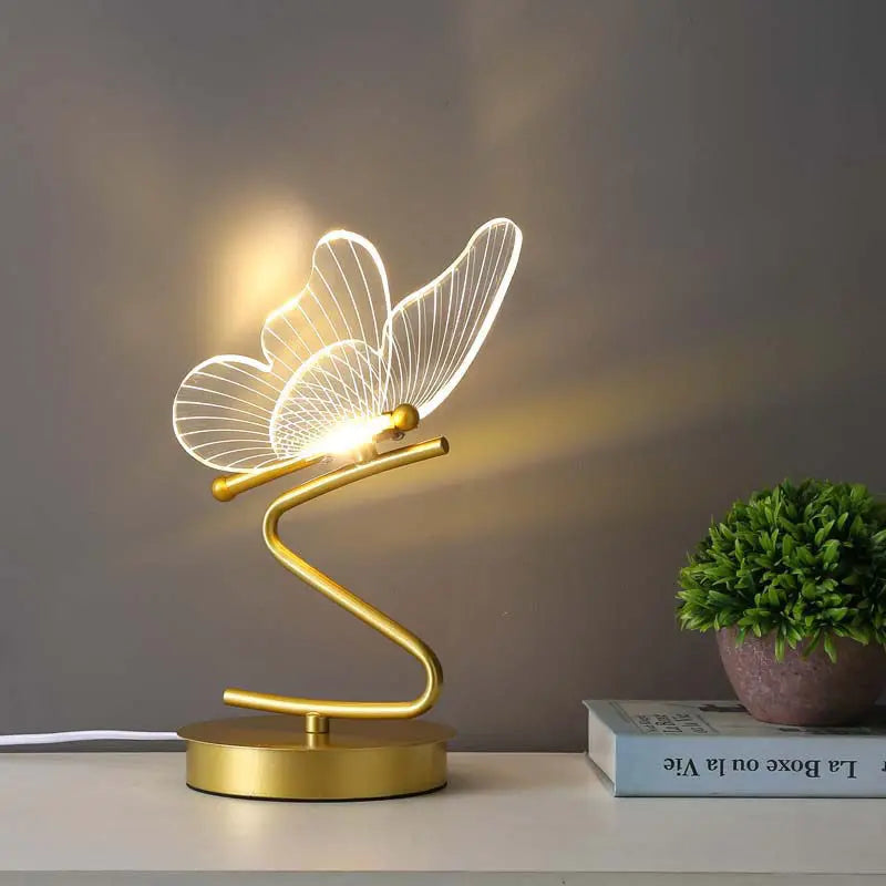 Luxury Butterfly Table Lamp – Elegant LED Mood Lighting for Home & Office