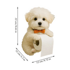 Dog Toilet Paper Holder – Decorative Dispenser for a Cheerful Bathroom
