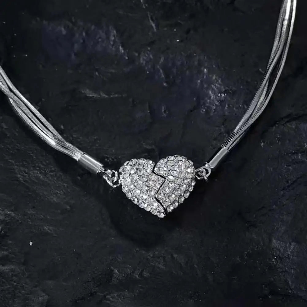 Magnetic Heart Charm Necklace