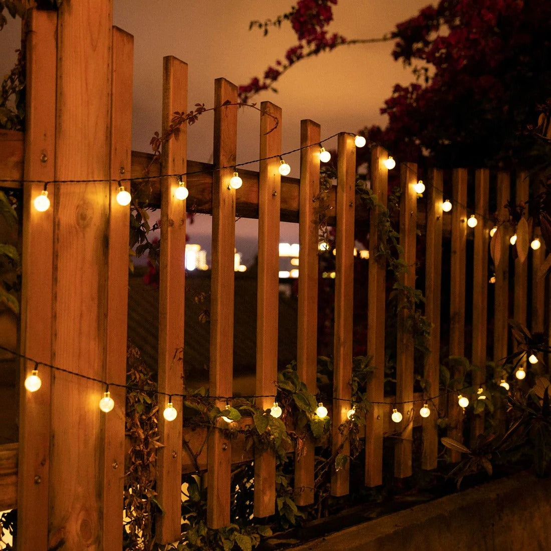 Solar Powered Waterproof Crystal Globe Lights