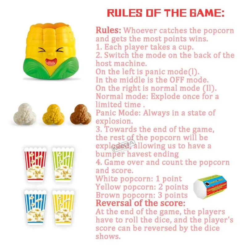 Popcorn Fun for the Family – Popping Family Game with Corn Box