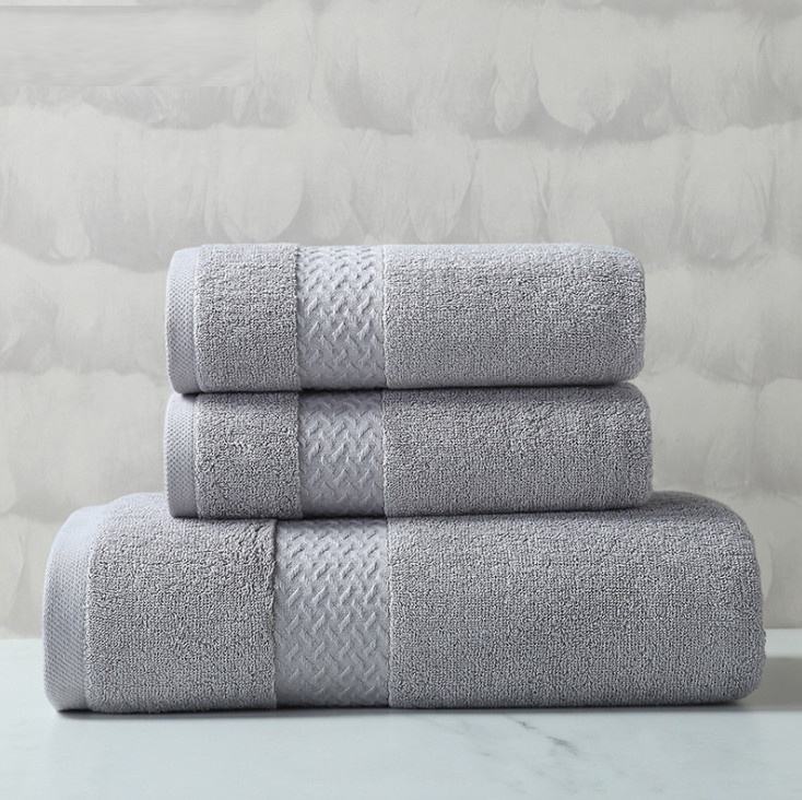 100% Egyptian Cotton Bath Towel 70x140cm - grey