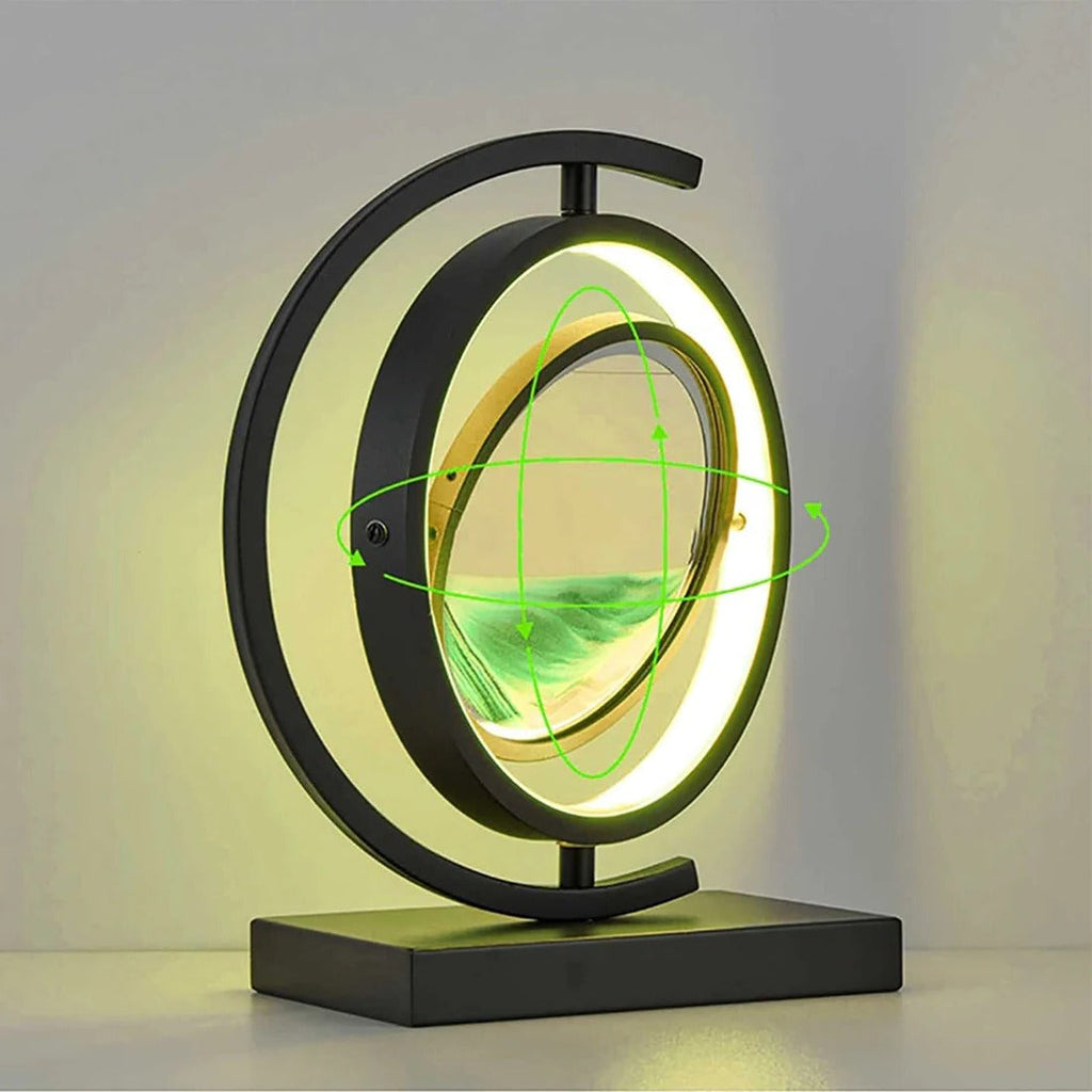 3D Hourglass LED Lamp, Mesmerizing Sand Art for Home Decor