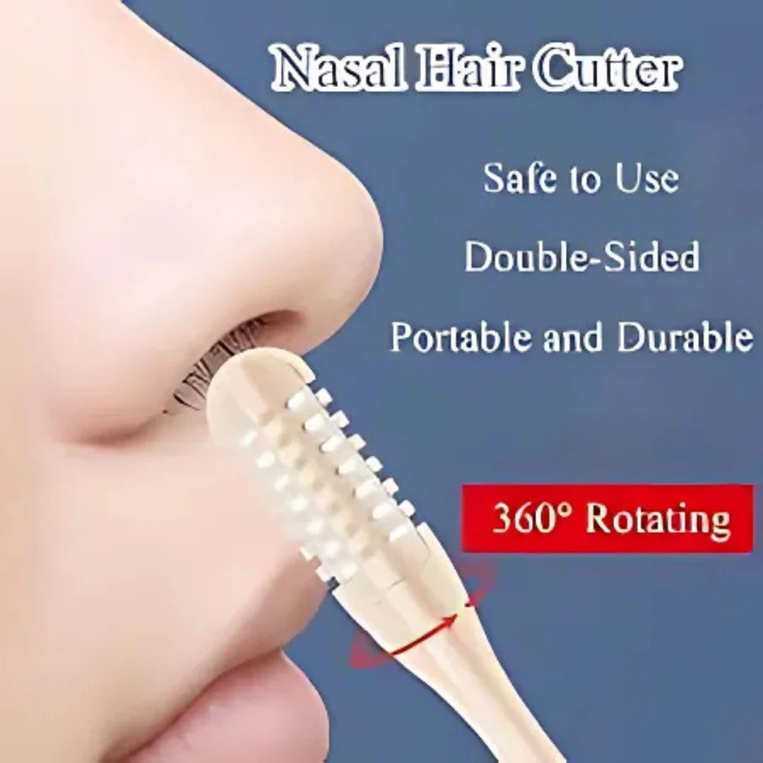 Compact Nose Trimmer with 360° Rotating Head – Precision Grooming for Men and Women