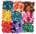 Creative Play Fun – Colorful Wooden Building Blocks