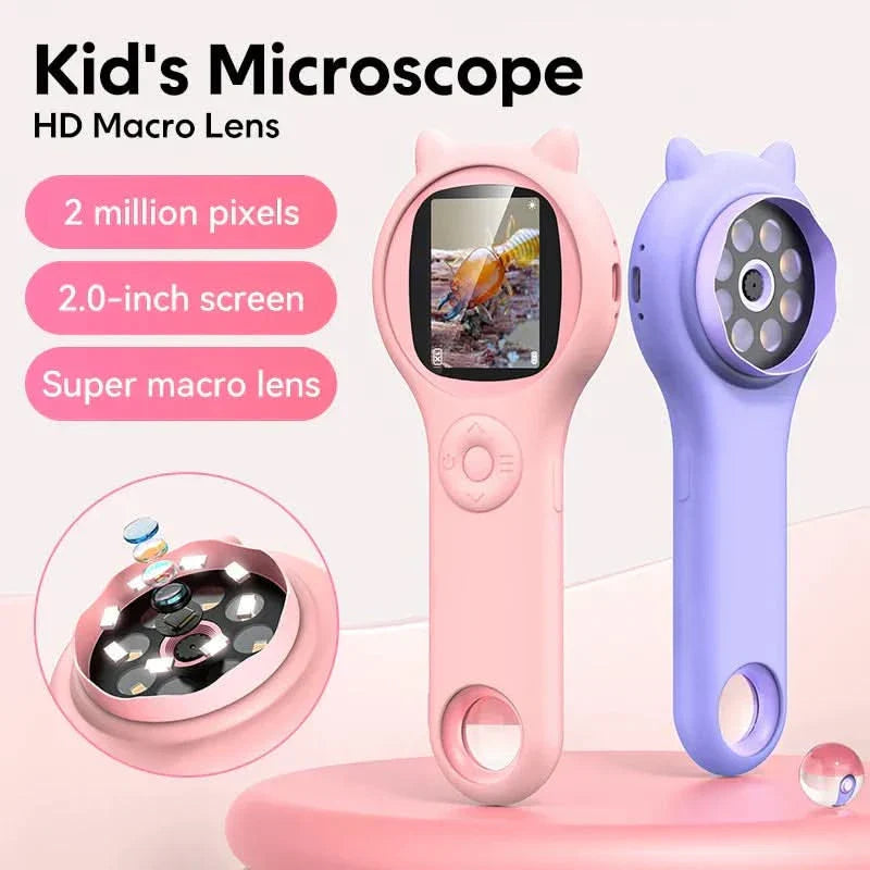 Digital Children's Microscope with 500x Magnification & Camera