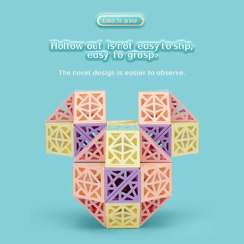 Hollowout Magic Ruler – Creative Building Block Set for Building, Turning & Exploring