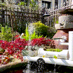 TranquilFlow – Calming Garden Fountain with Sunlight