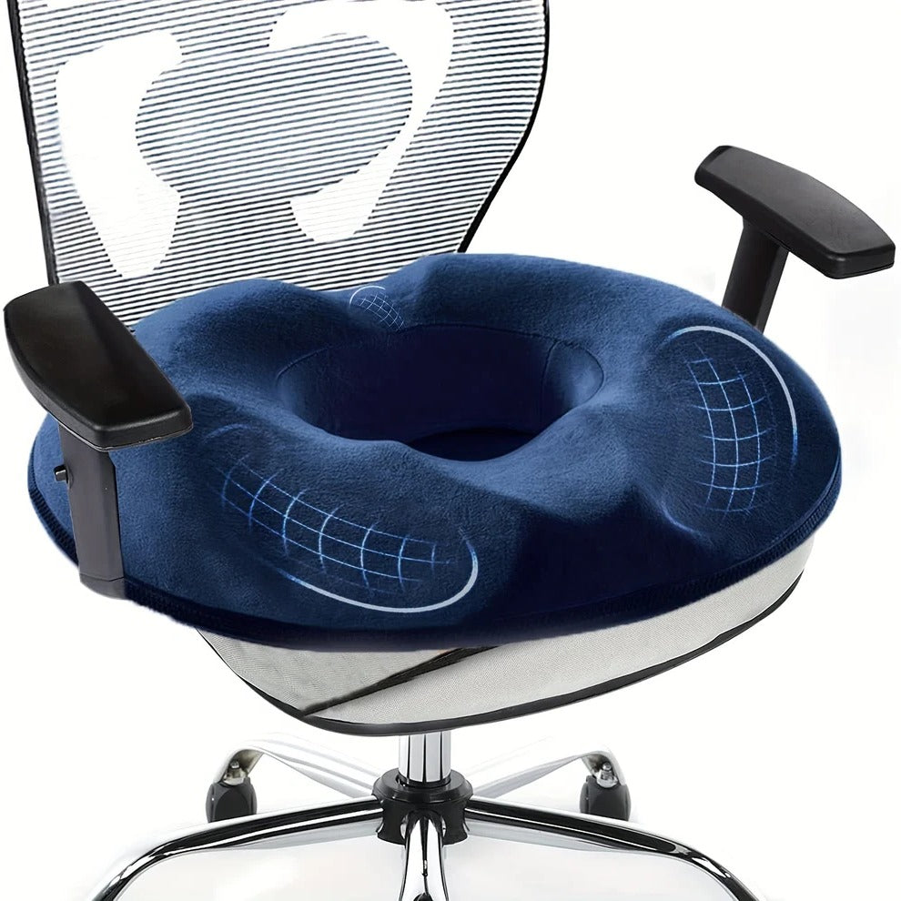 Ergonomic Memory Foam Donut Cushion for Tailbone Support