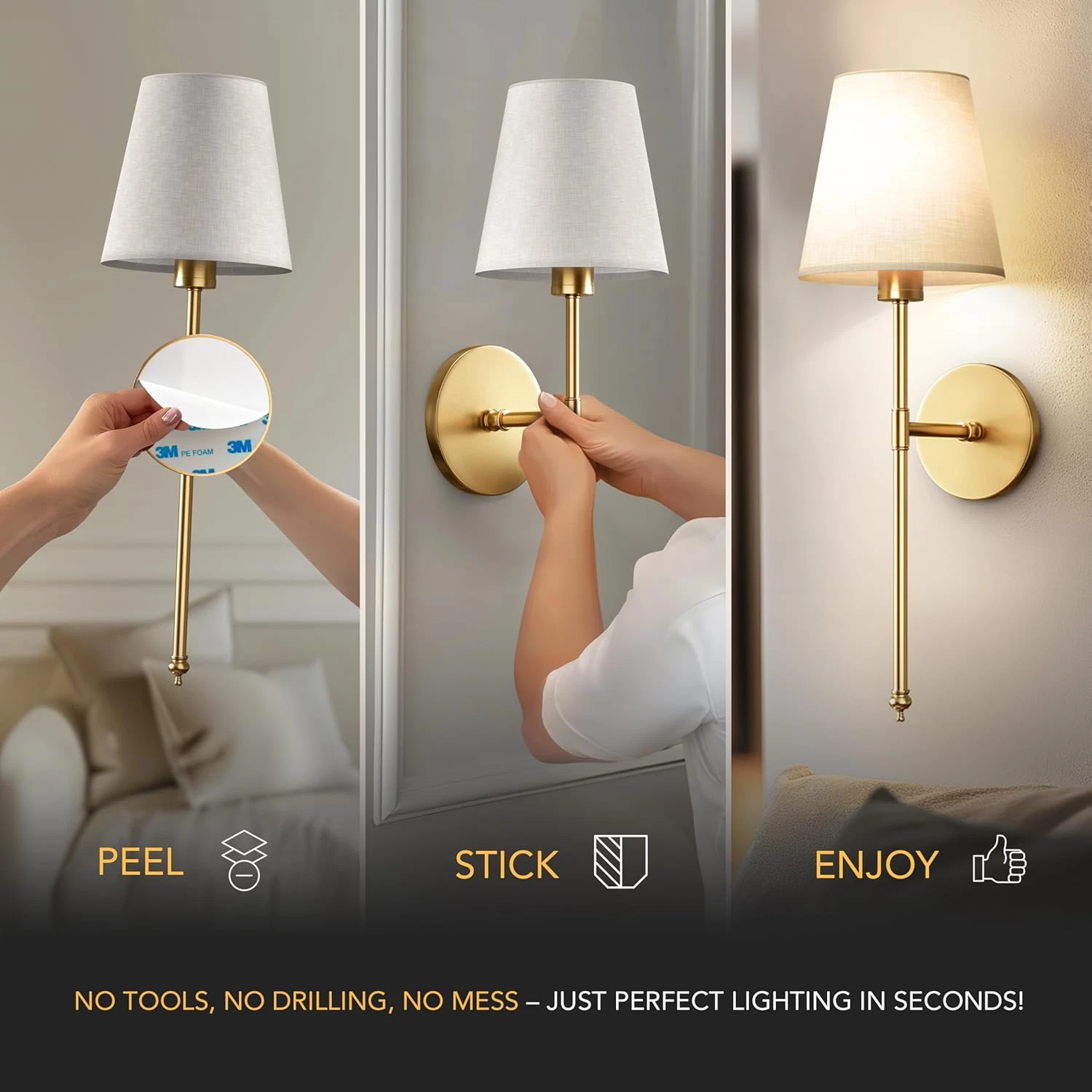 Wireless Wall Sconce