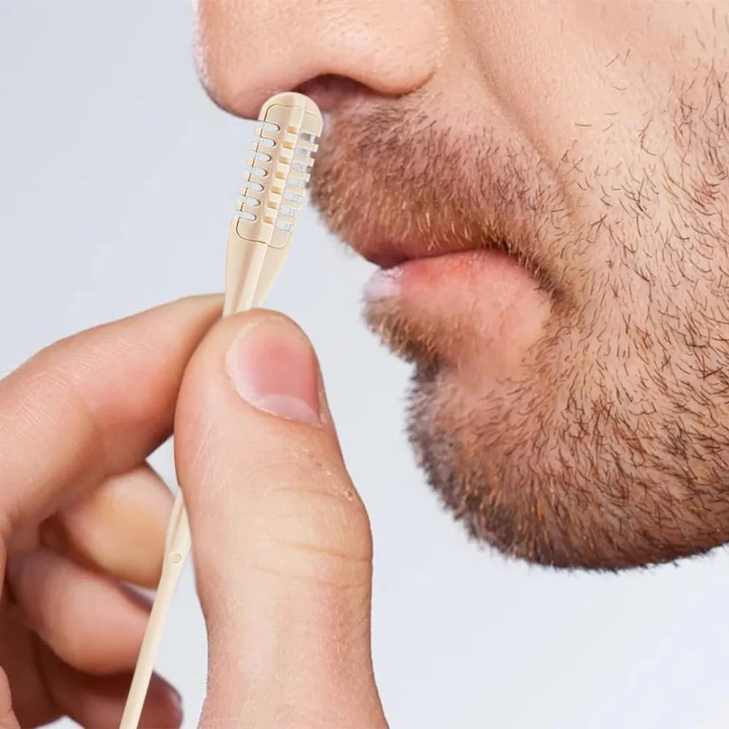 Compact Nose Hair Trimmer with 360° Rotating Head – Precise Grooming for Men and Women