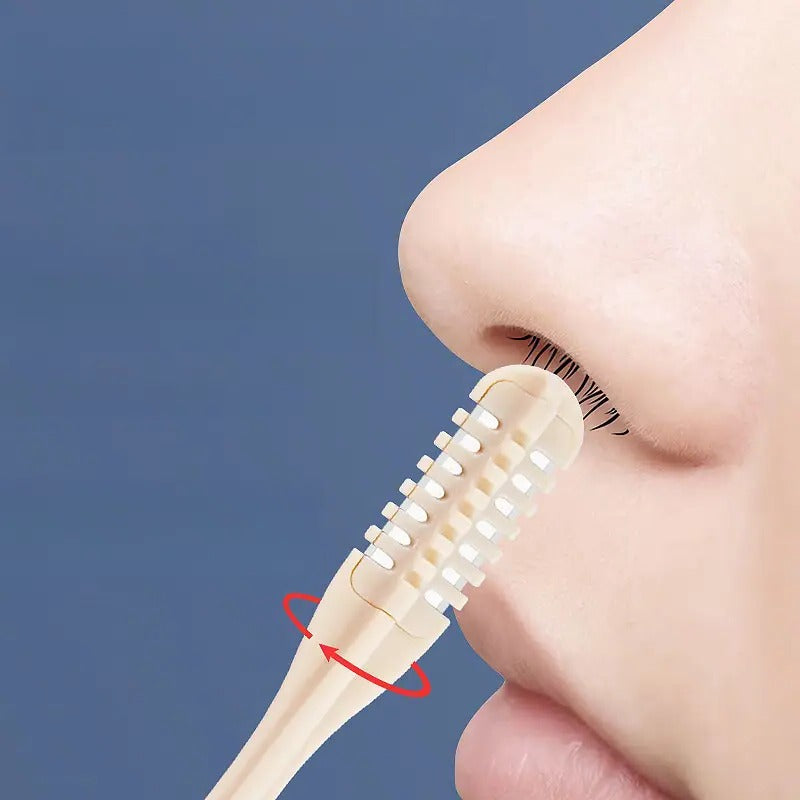 Compact Nose Trimmer with 360° Rotating Head – Precision Grooming for Men and Women