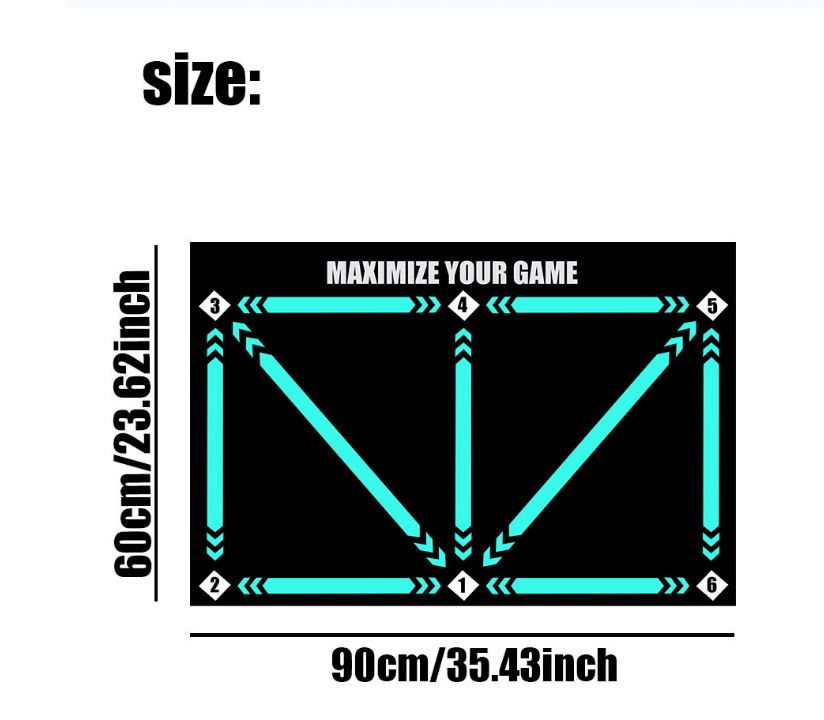 slip football training mat - perfect for effective training at home