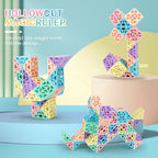 Hollowout Magic Ruler – Creative Building Block Set for Building, Turning & Exploring