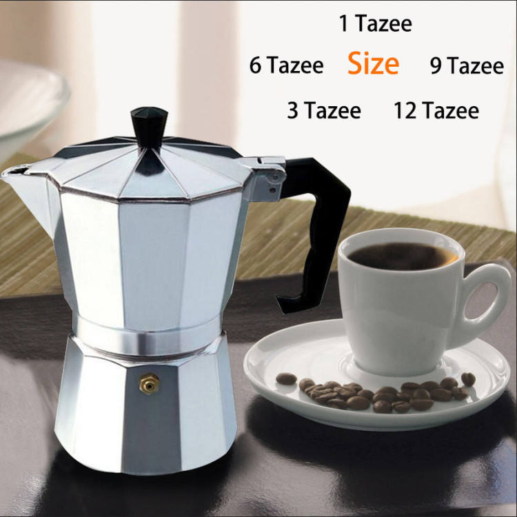 Classic Italian Espresso Maker for the Stove - 12 Cup Moka Pot