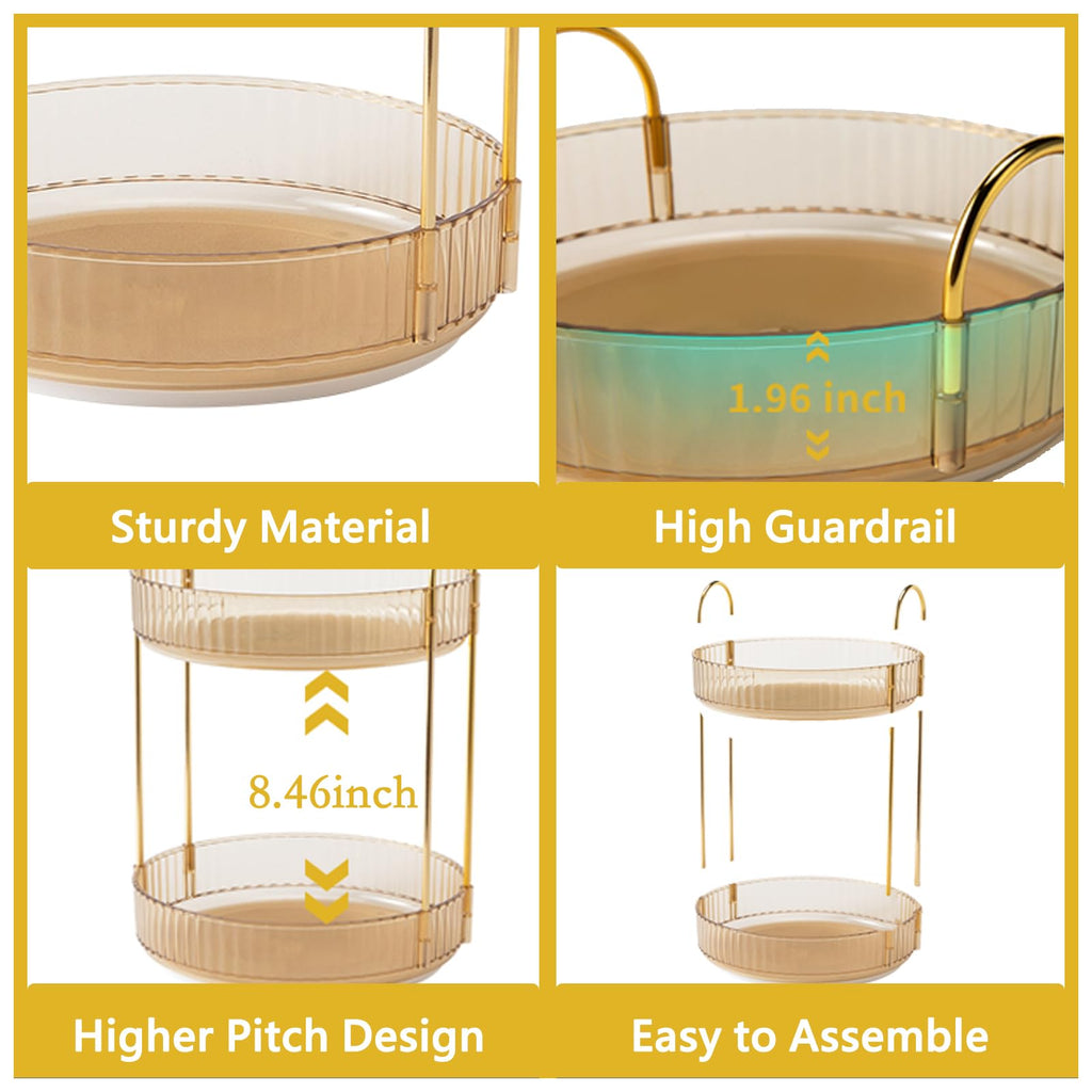 360° Rotating Makeup Organizer