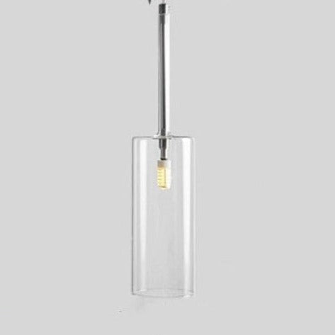 Pendant lamp for the dining table made of glass