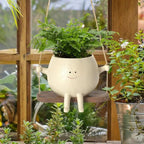 GreenOasis - Elegant Hanging Plant Basket for a Tranquil Atmosphere